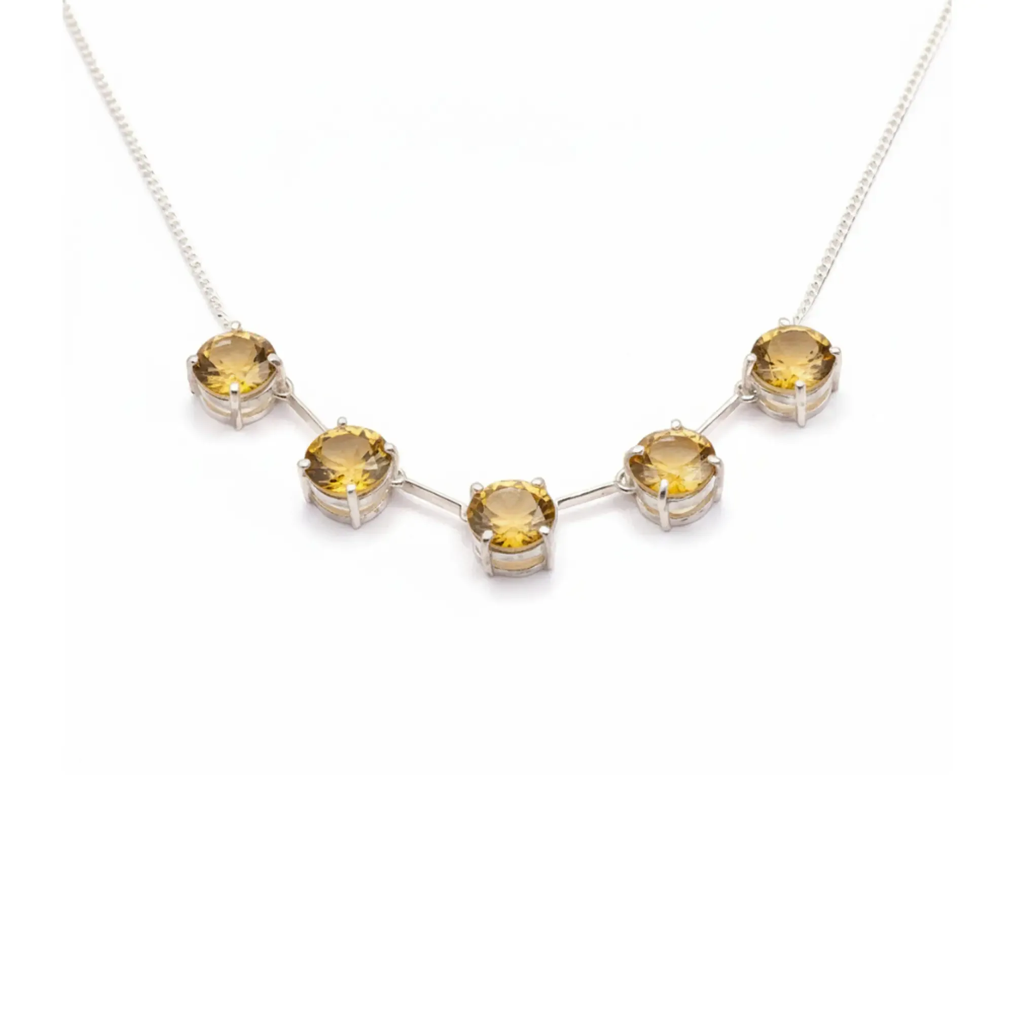 Serenity Bar Necklace – Citrine