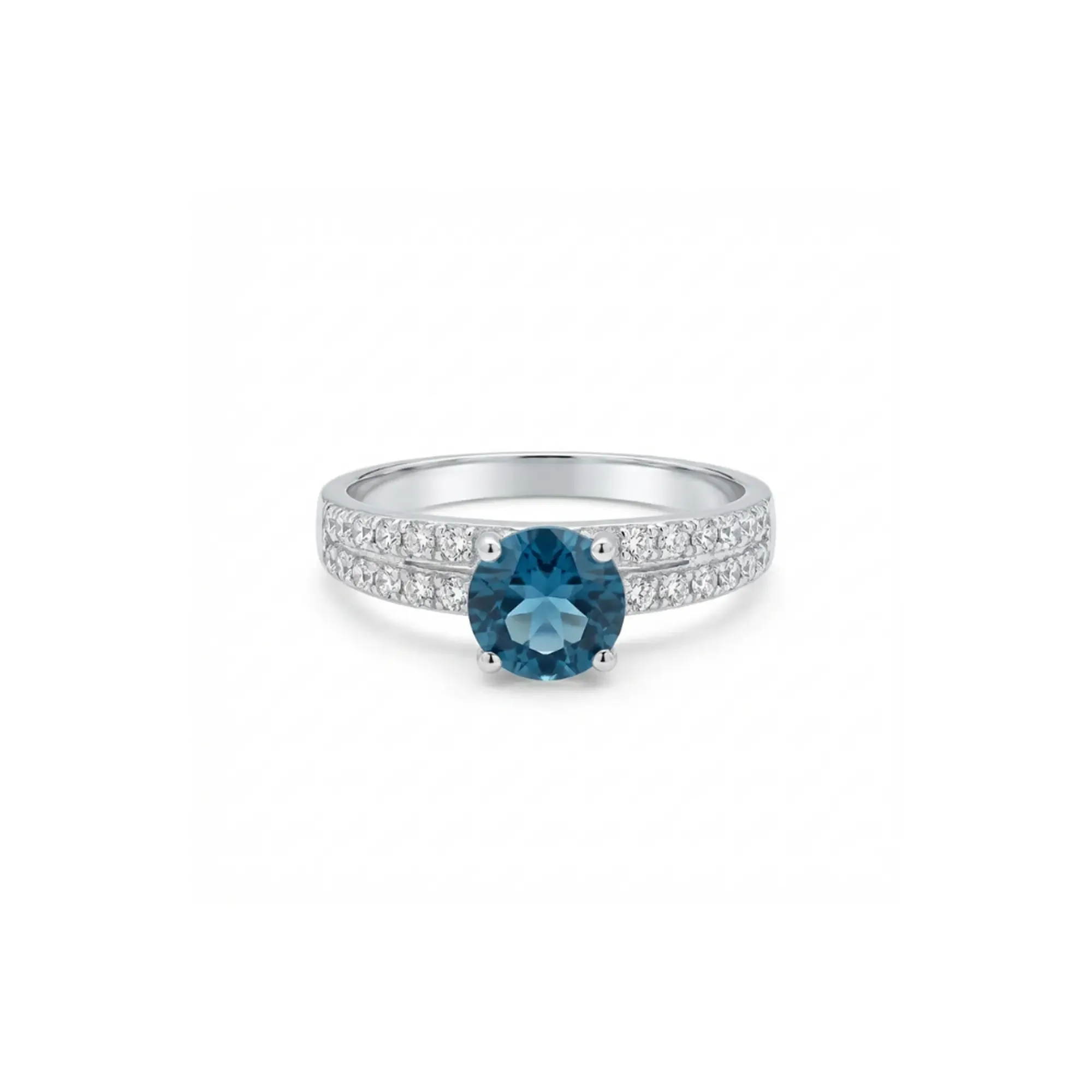 Luminous Band Ring – London Blue Topaz