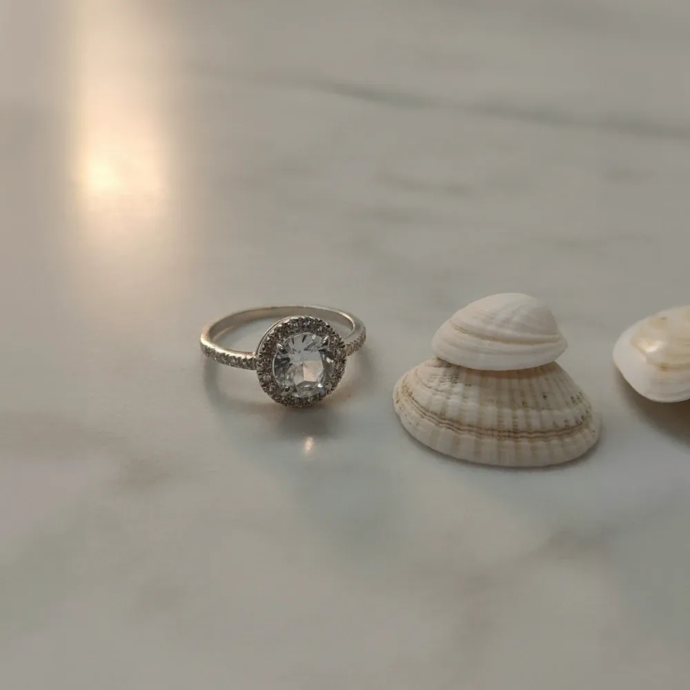 Radiant Aura Ring – White Topaz