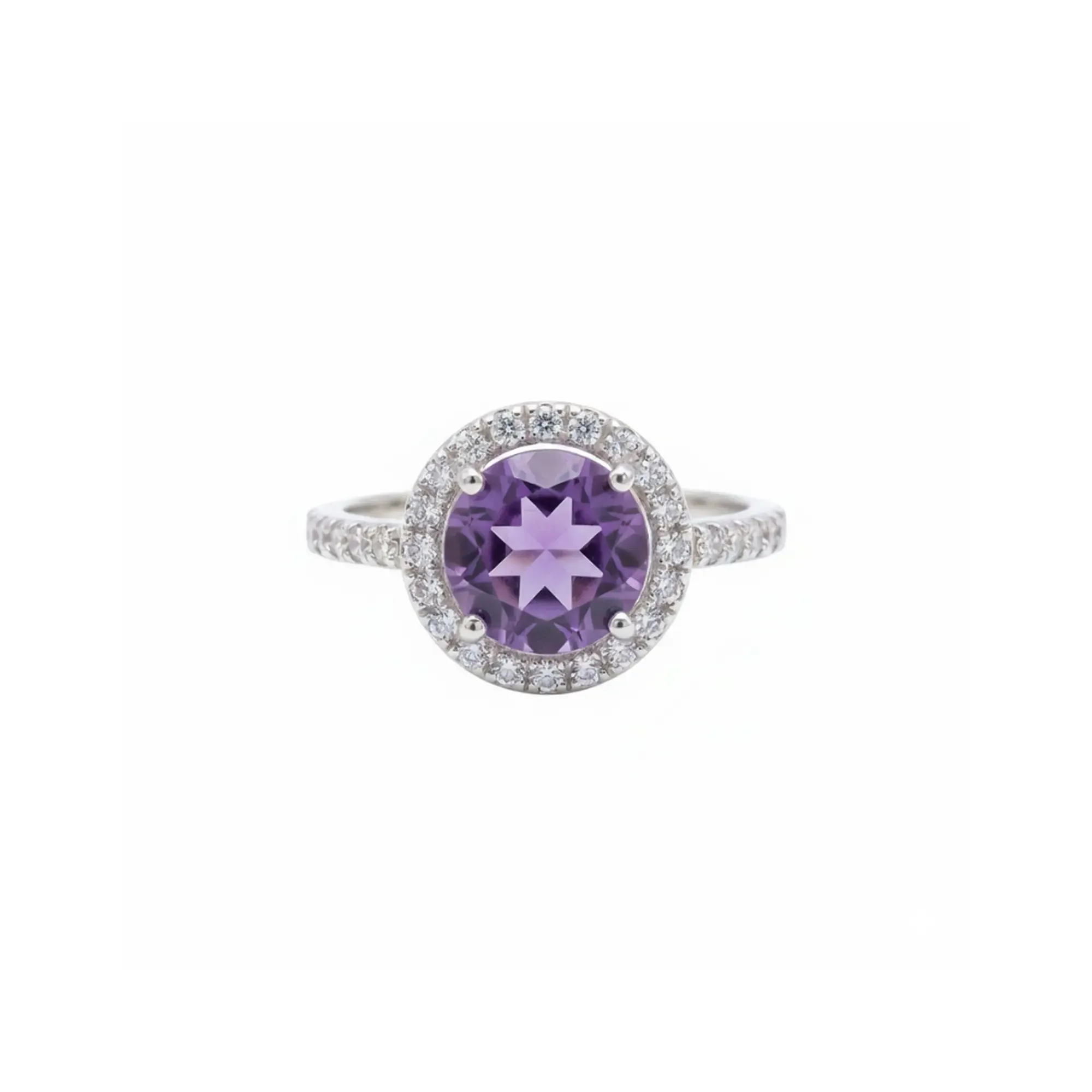 Radiant Aura Ring – Amethyst