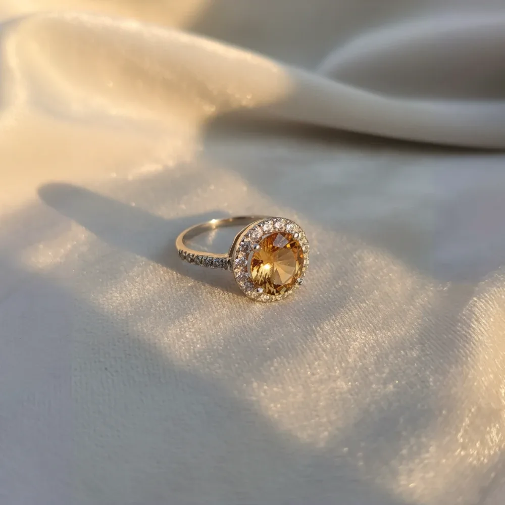 Radiant Aura Ring – Citrine