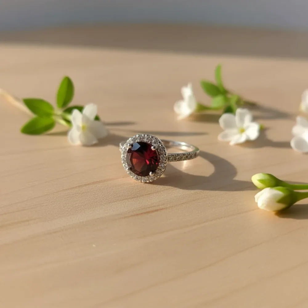 Radiant Aura Ring – Garnet - image 6