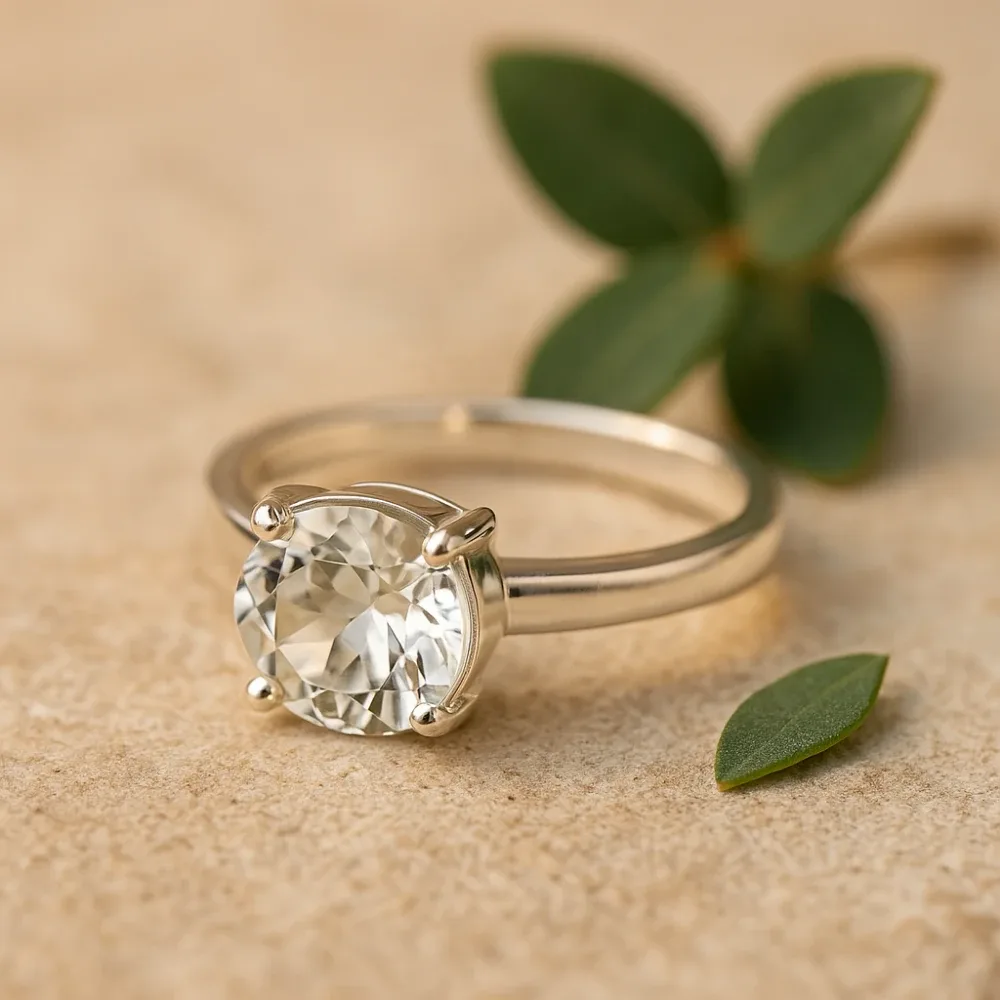 Pure Aura Ring – Natural Topaz