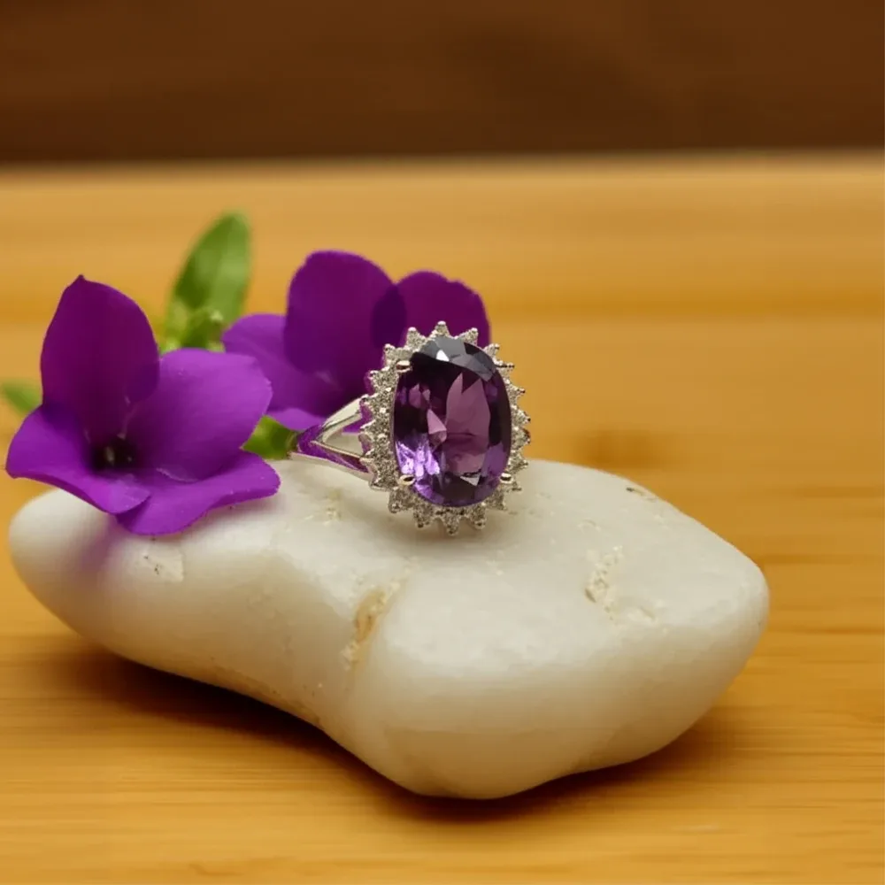 Royal Radiance Ring – Amethyst
