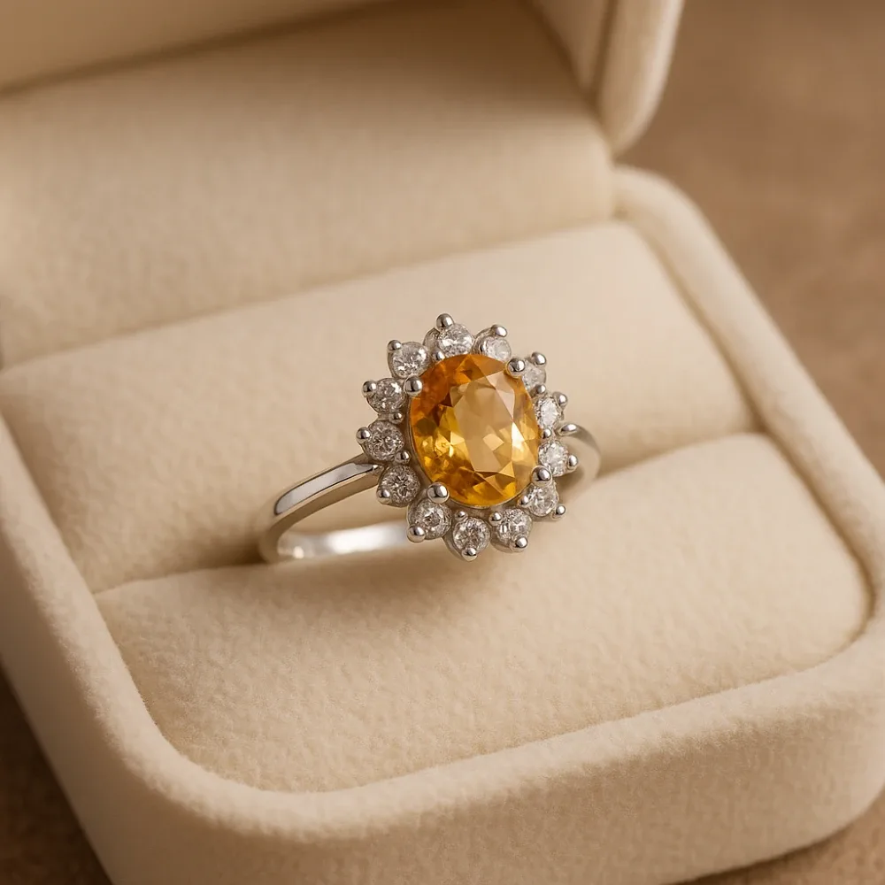Royal Radiance Petite Ring – Citrine