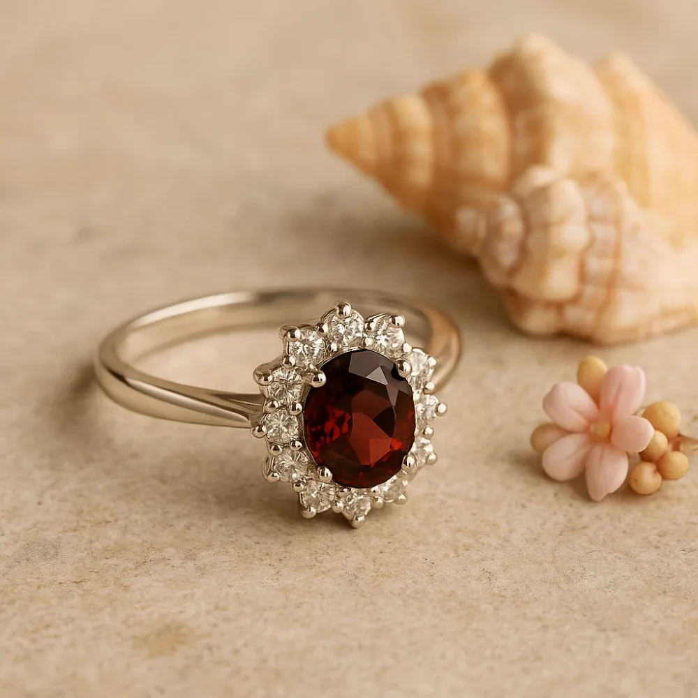 Royal Radiance Petite Ring – Rhodolite Garnet