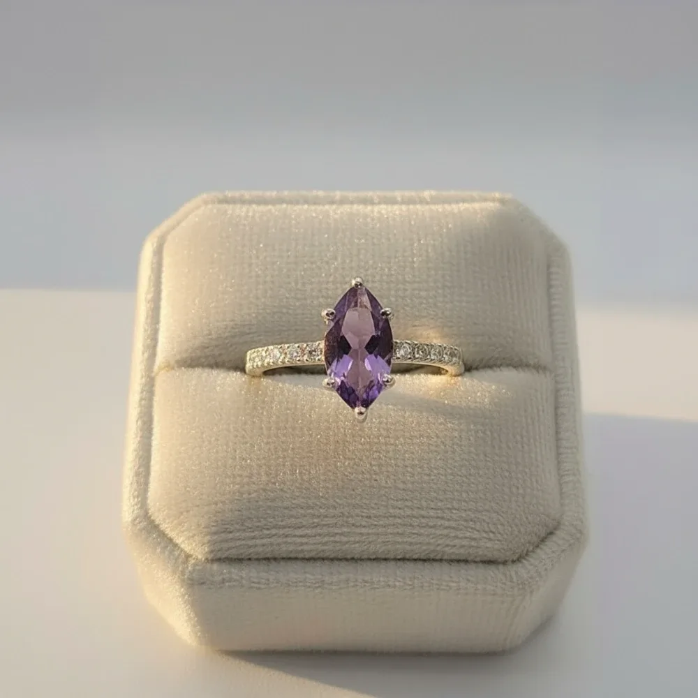 Aurora Marquise Ring – Amethyst