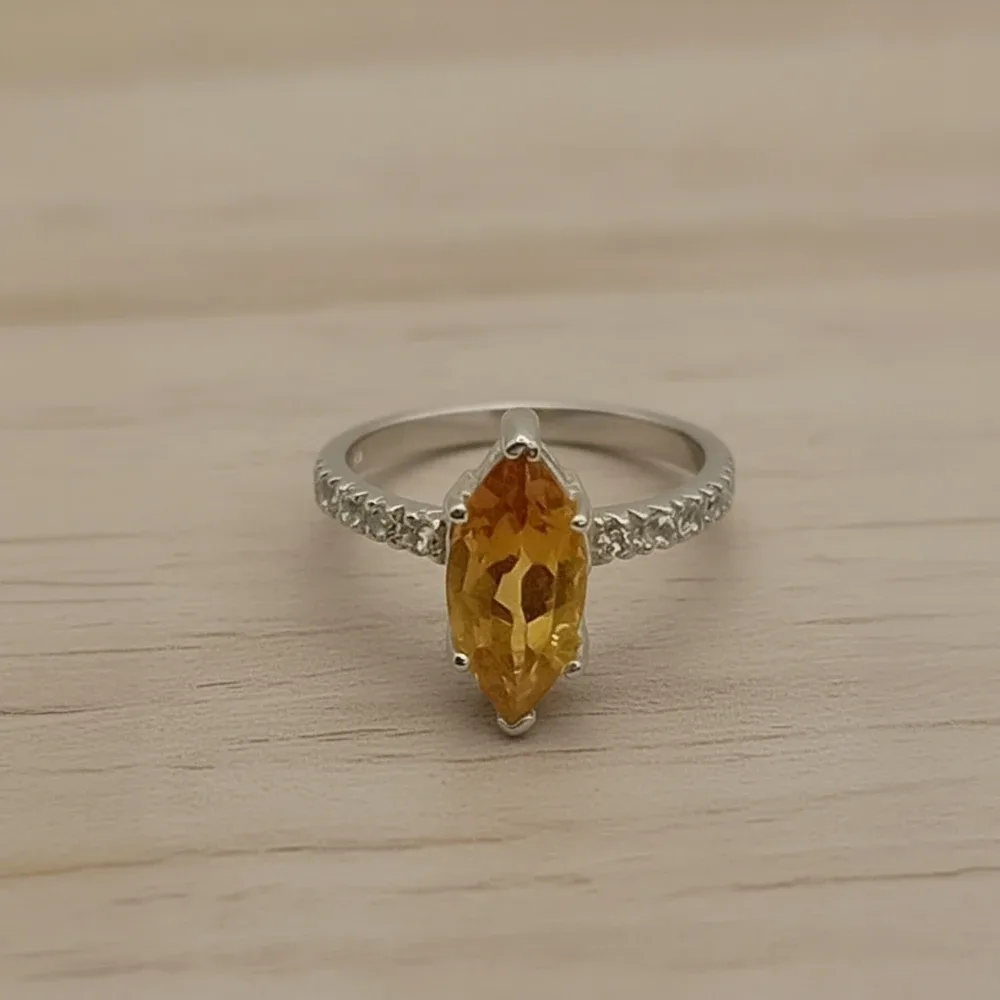 Aurora Marquise Ring – Citrine