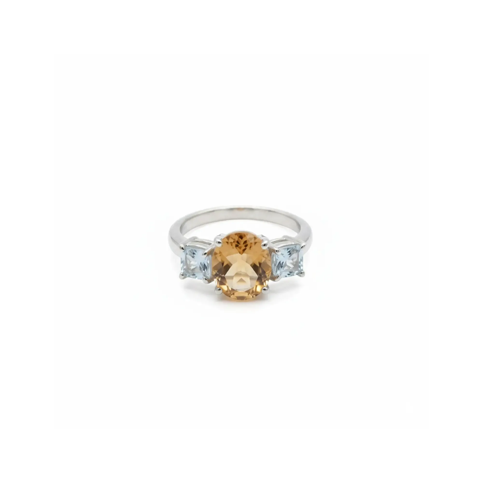 Trinity Glow Ring – Citrine