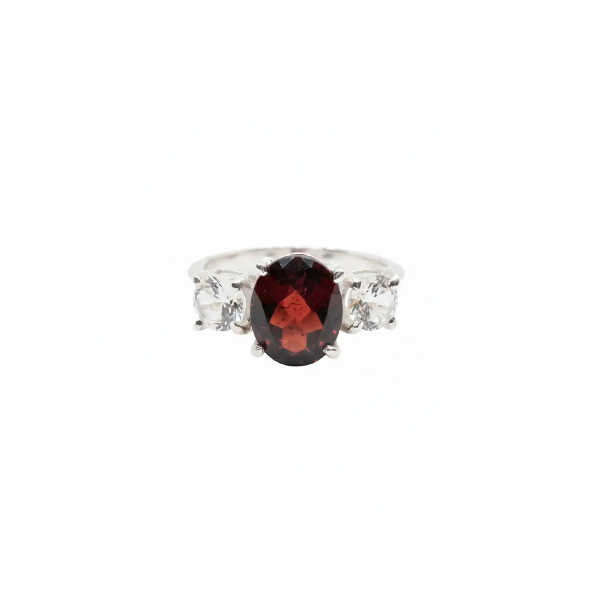 Trinity Glow Ring – Garnet