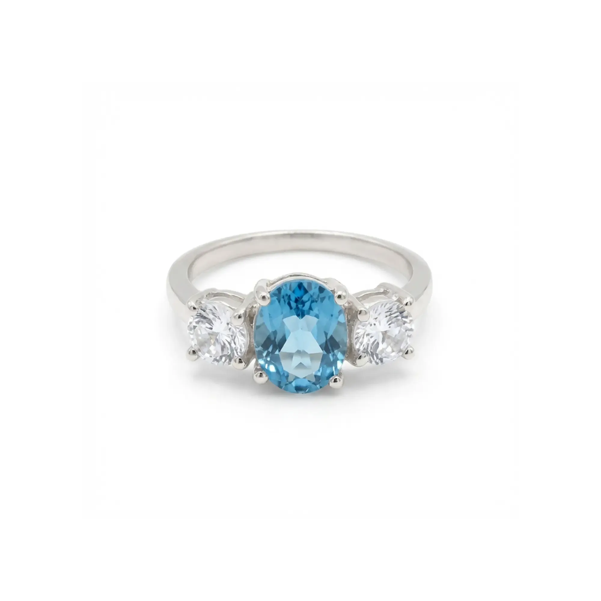 Trinity Glow Ring – Blue Topaz