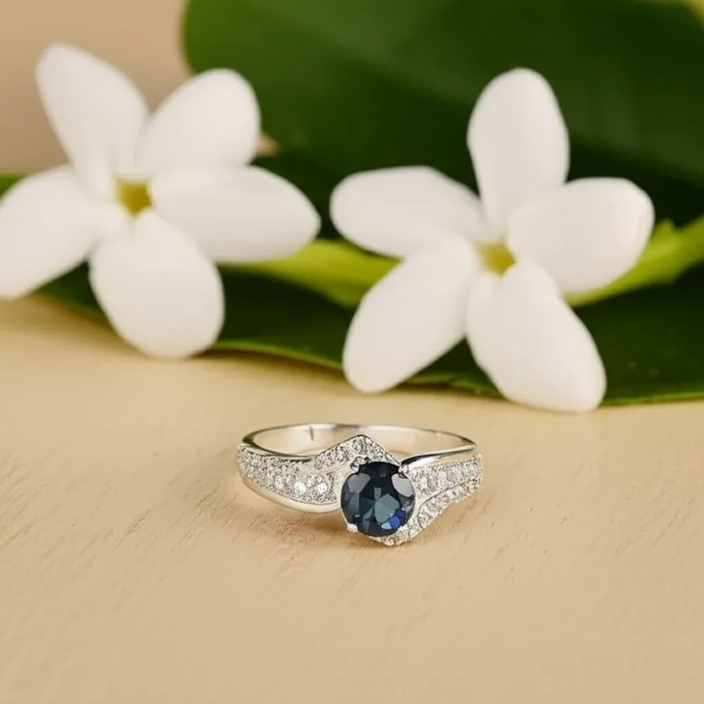 Eternal Grace Ring – London Blue Topaz