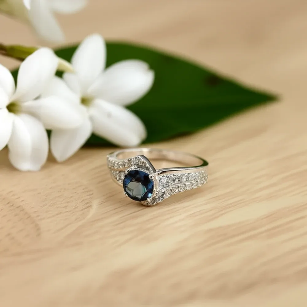 Eternal Grace Ring – London Blue Topaz