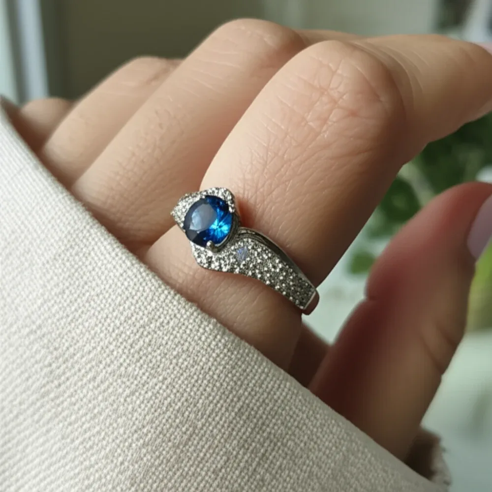 Eternal Grace Ring – London Blue Topaz