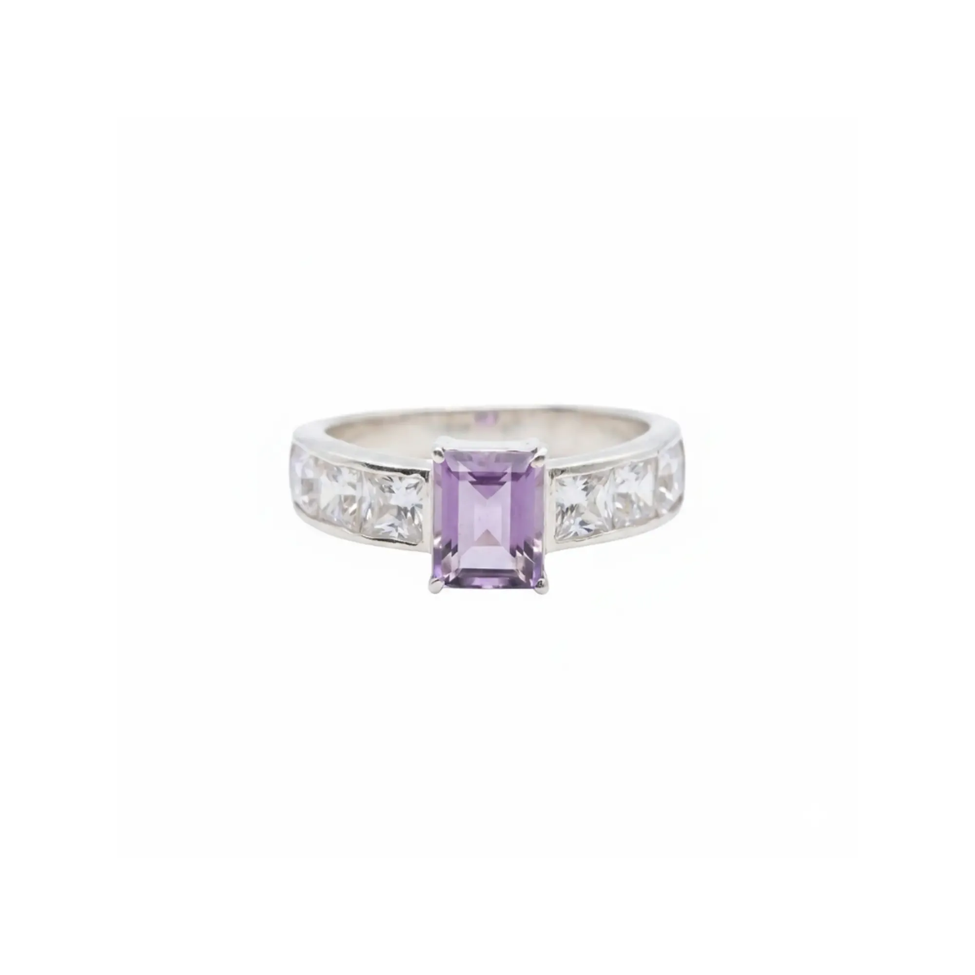 Radiant Prism Ring – Amethyst