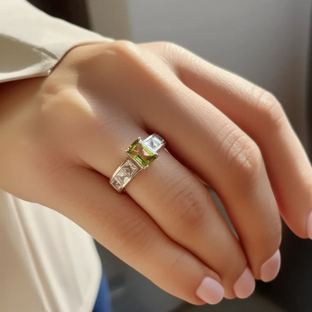 Radiant Prism Ring – Peridot