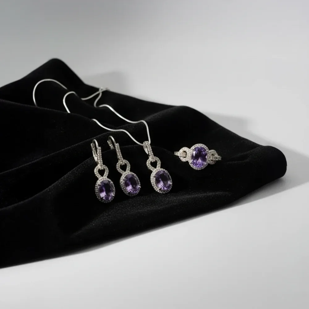 Amethyst Royale Loop Set