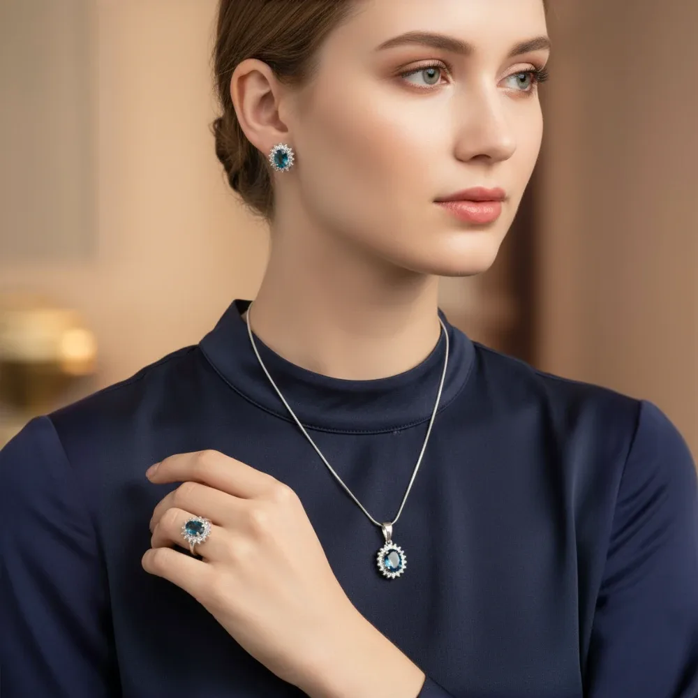 Topaz Blossom Grace Set