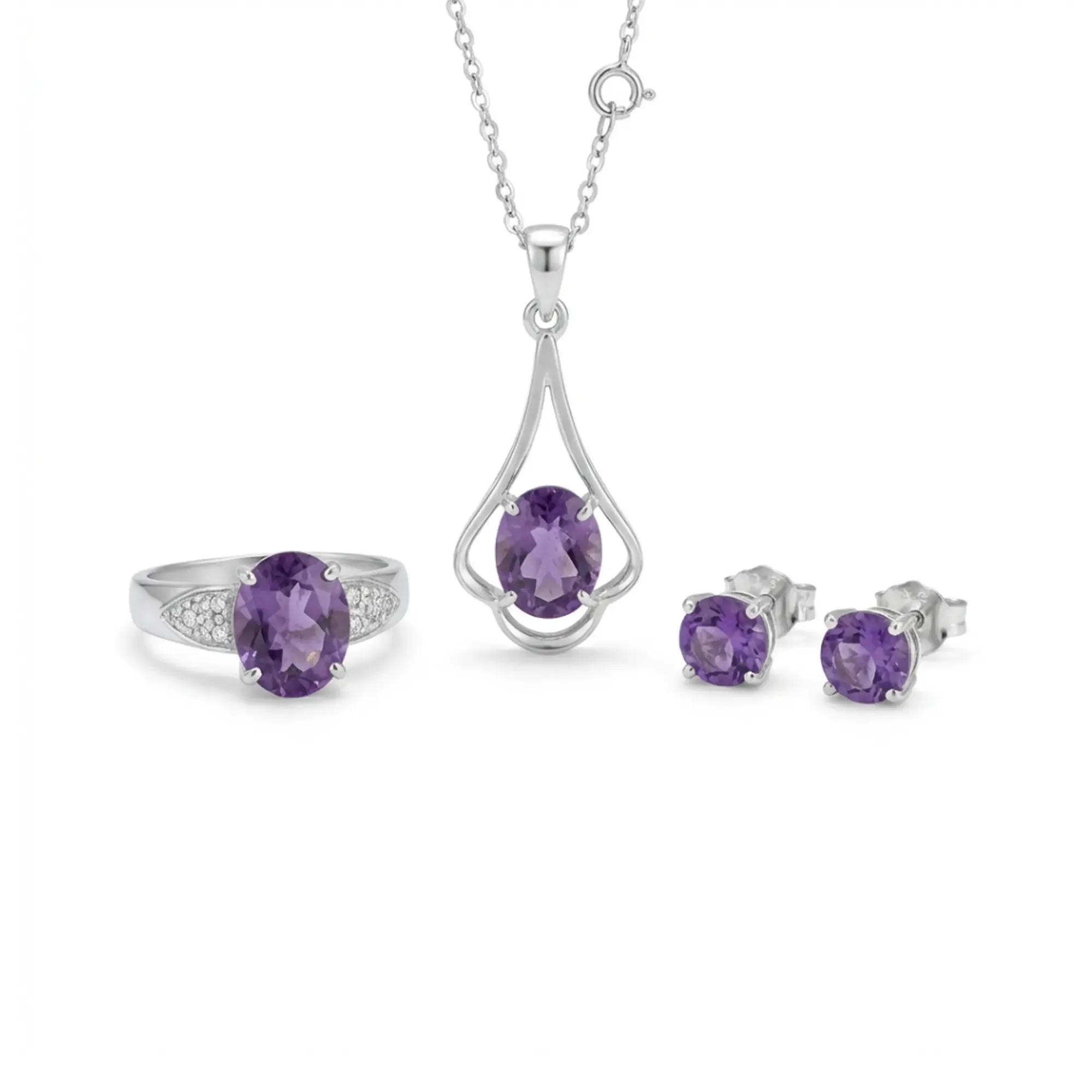 Violet Radiance Gemstone Set