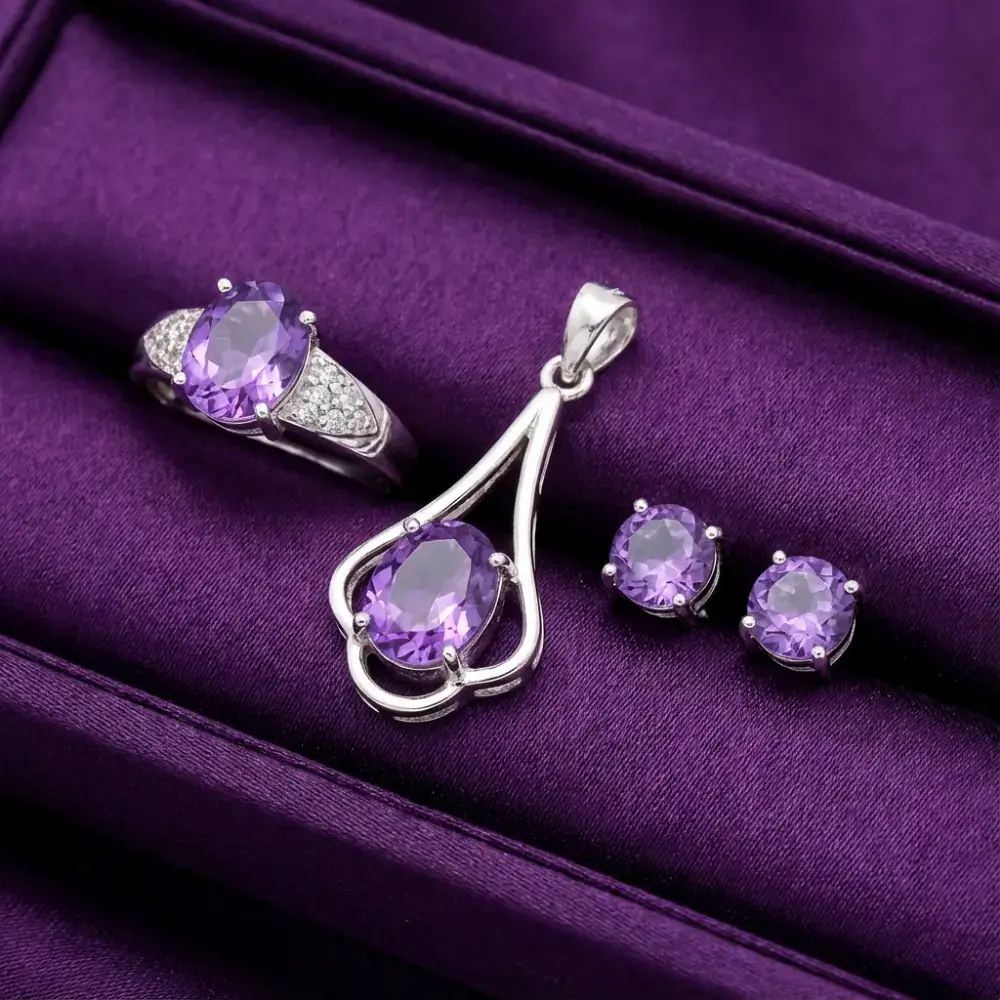 Violet Radiance Gemstone Set