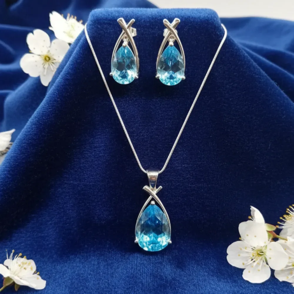 Crystal Teardrop Elegance Set