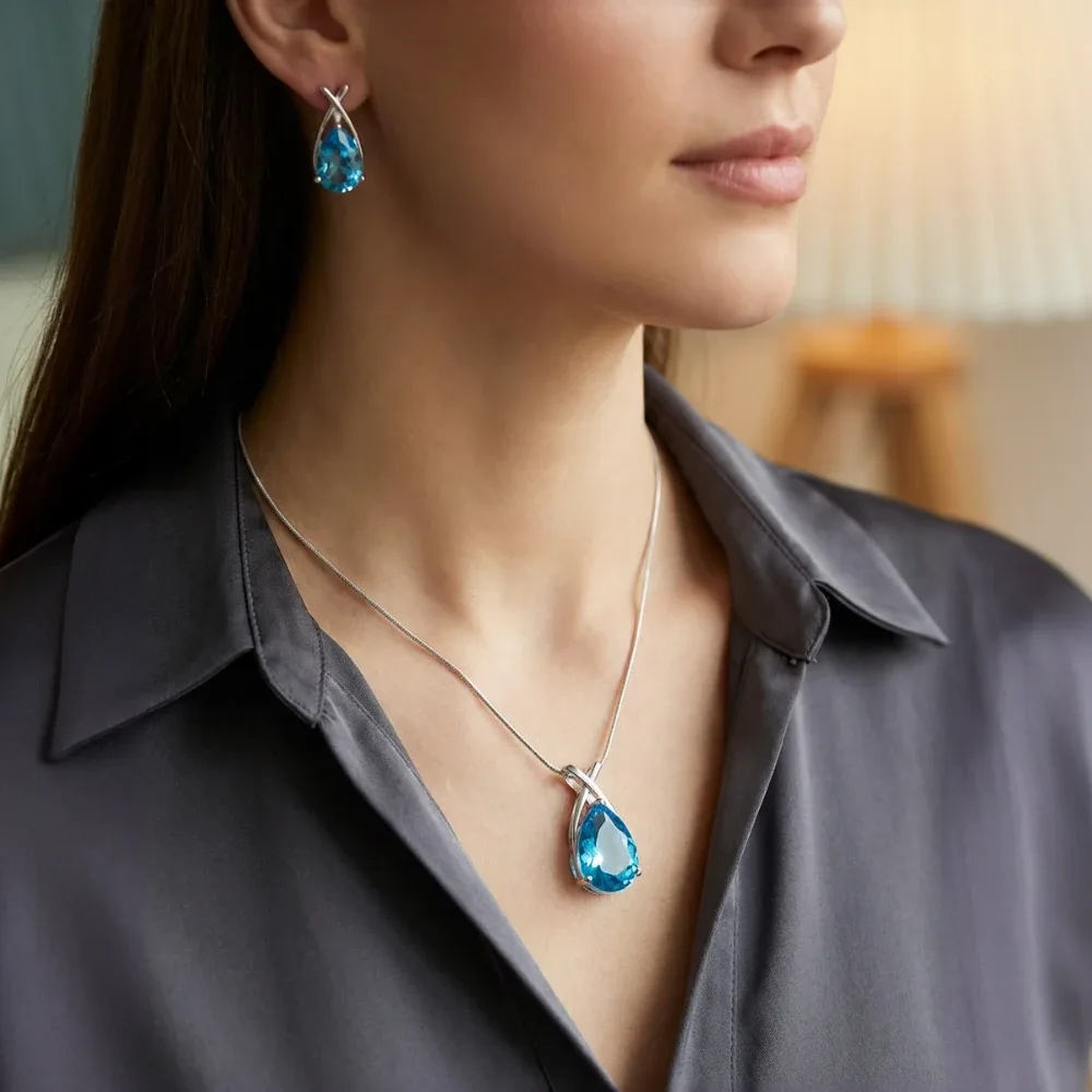 Crystal Teardrop Elegance Set