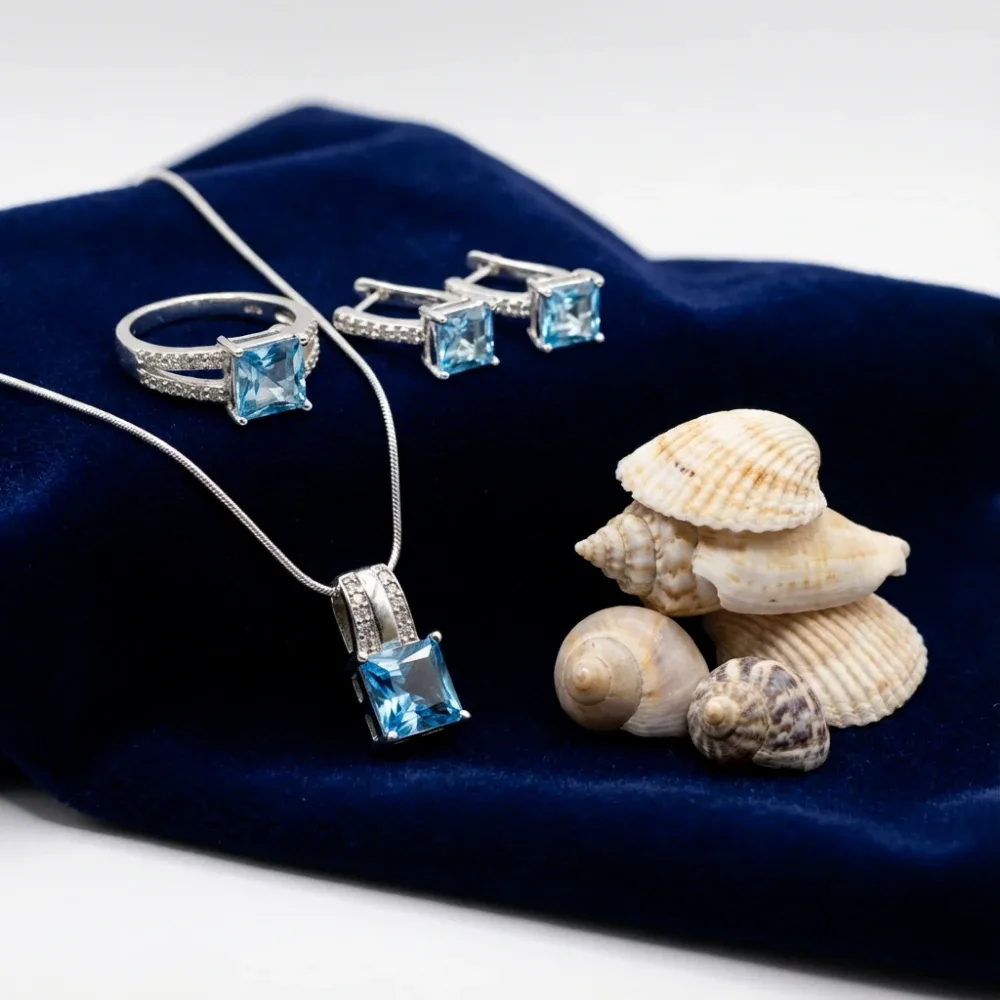 Azure Radiance Jewellery Set