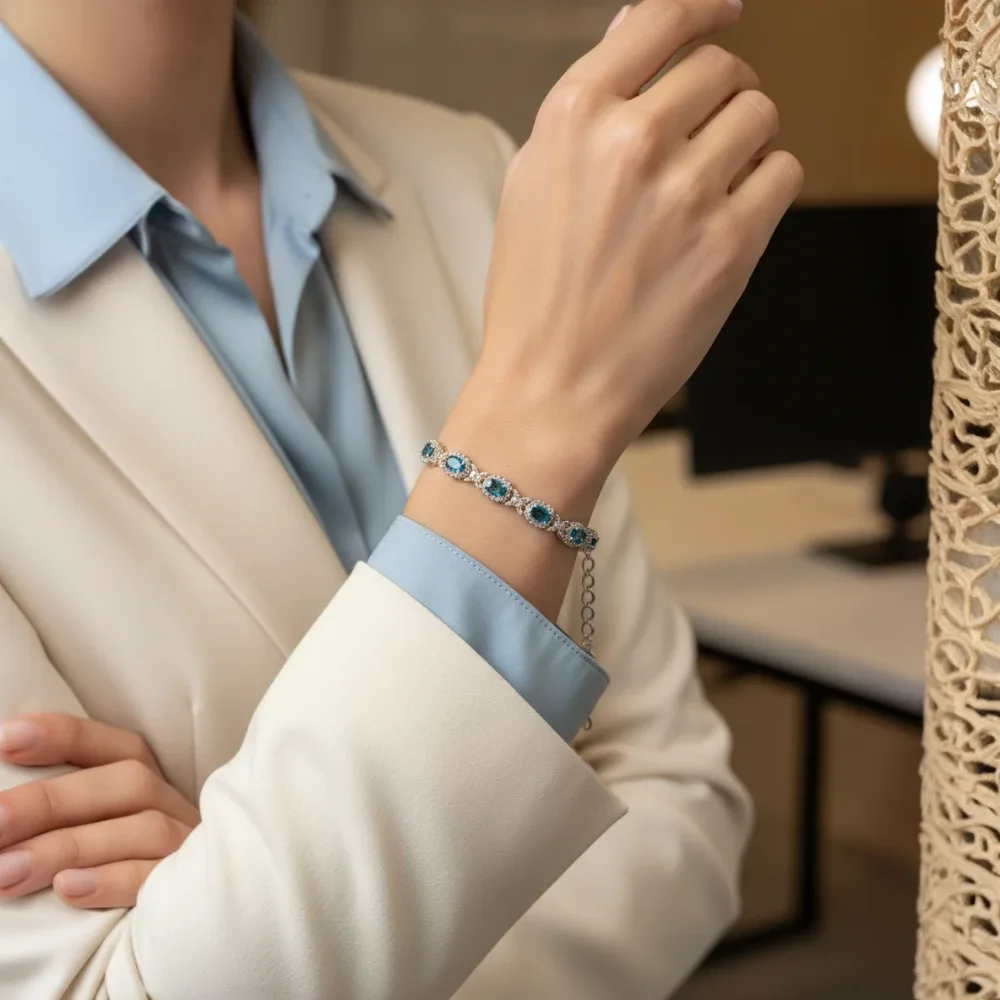 Azure Bloom Bracelet