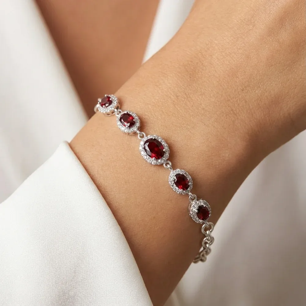 Scarlet Bloom Bracelet