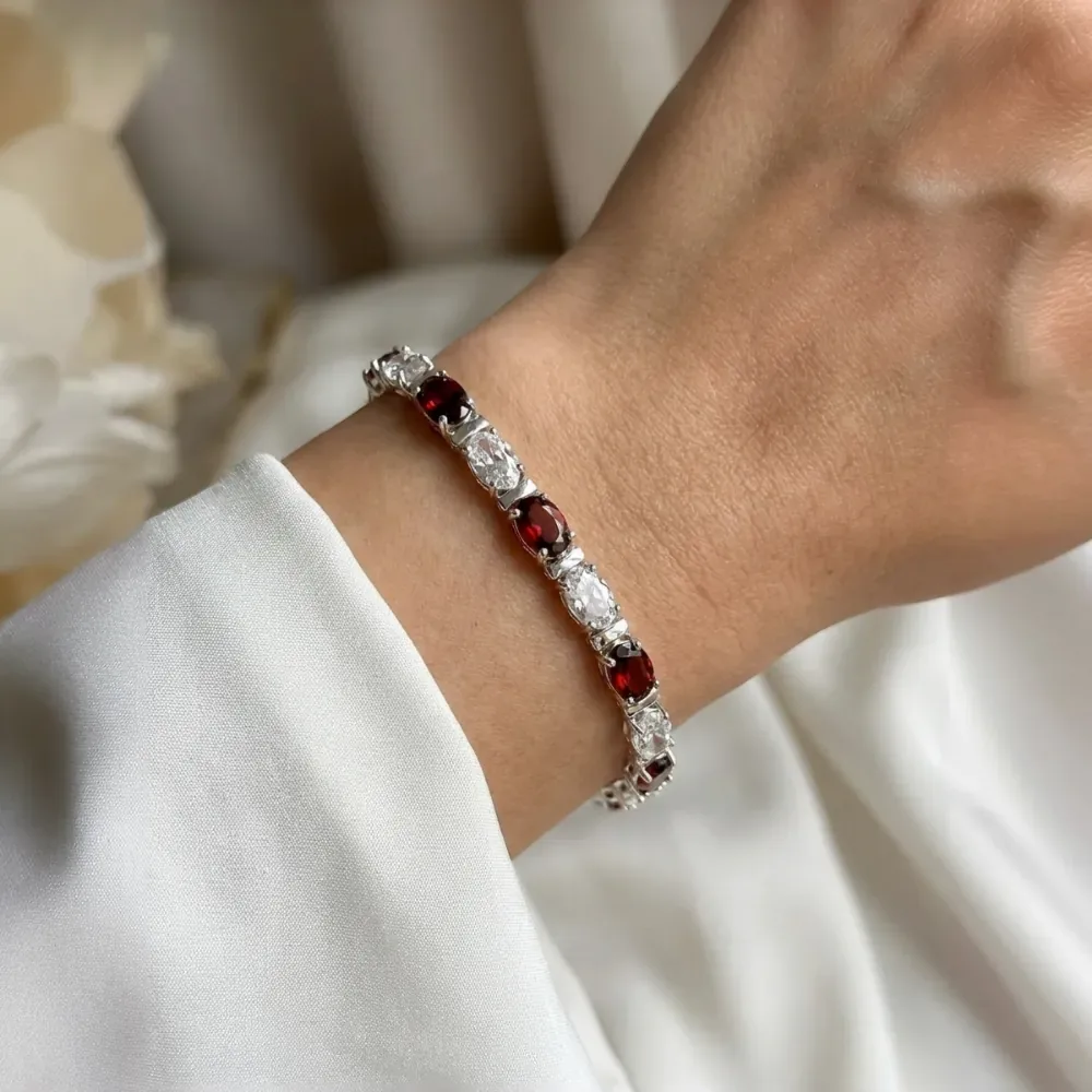 Crimson Frost Bracelet