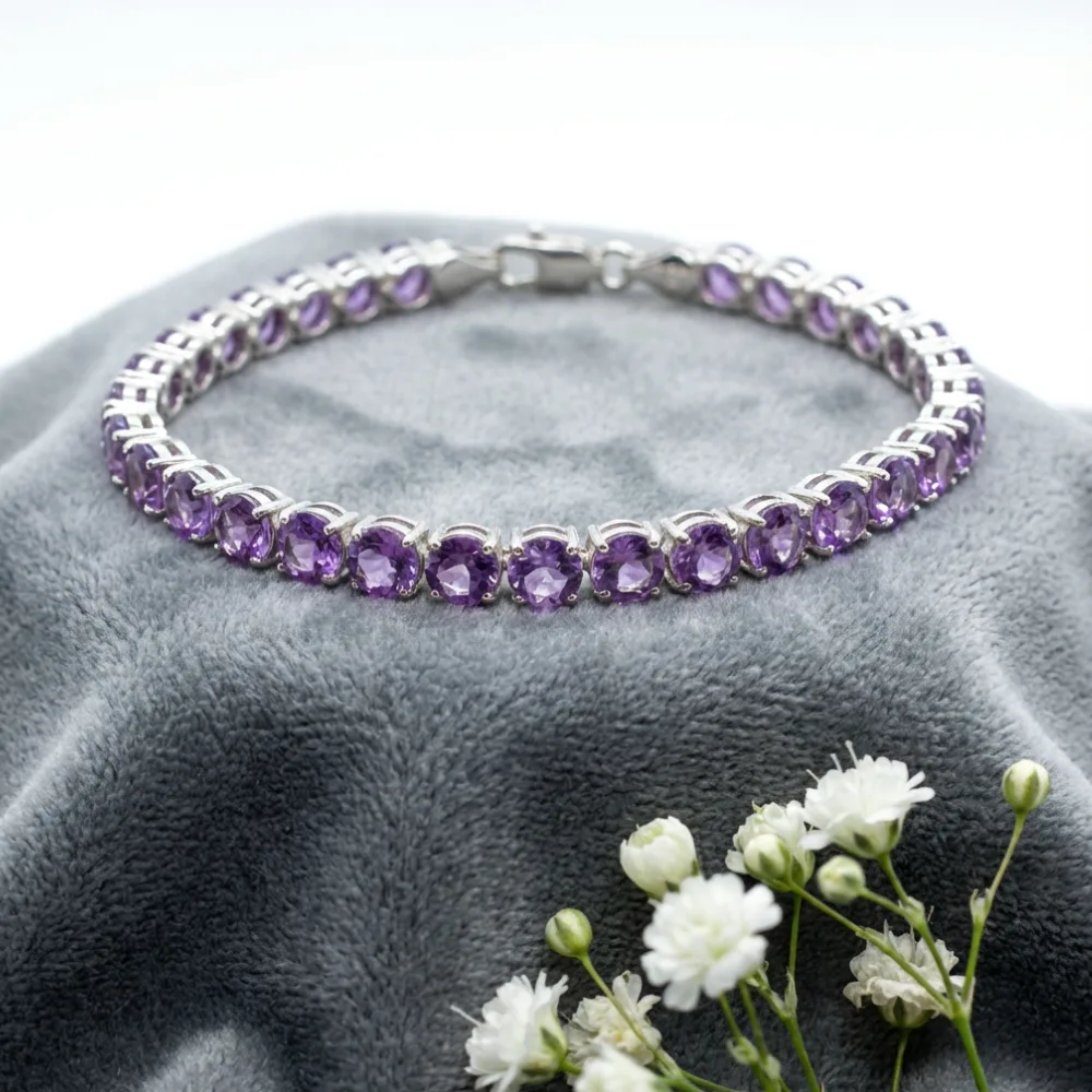 Amethyst Glow Bracelet