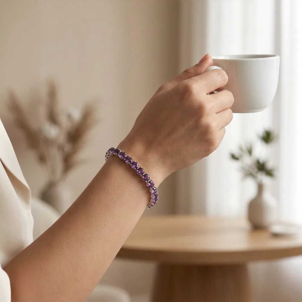 Amethyst Glow Bracelet