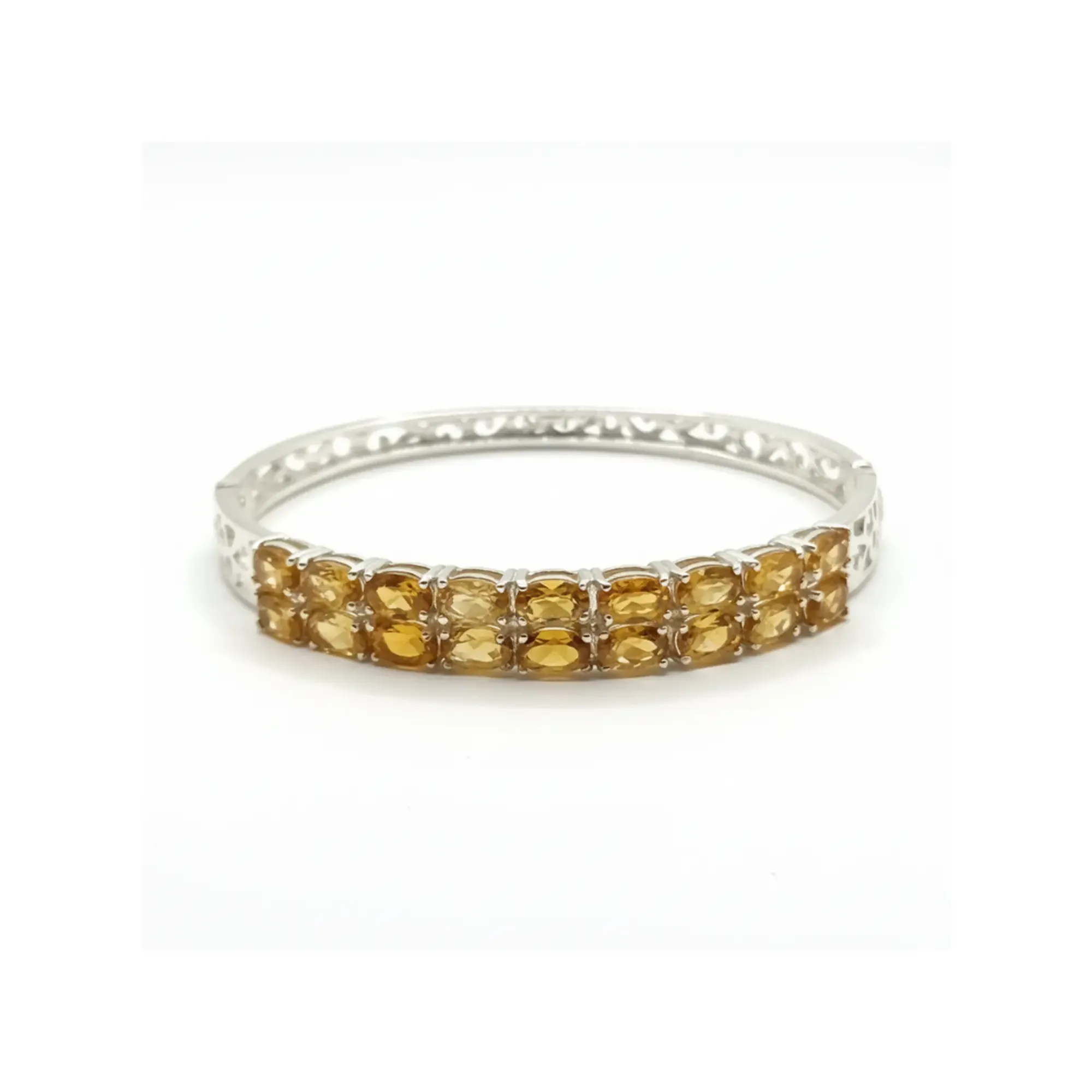 Golden Ember Hinge Bangle