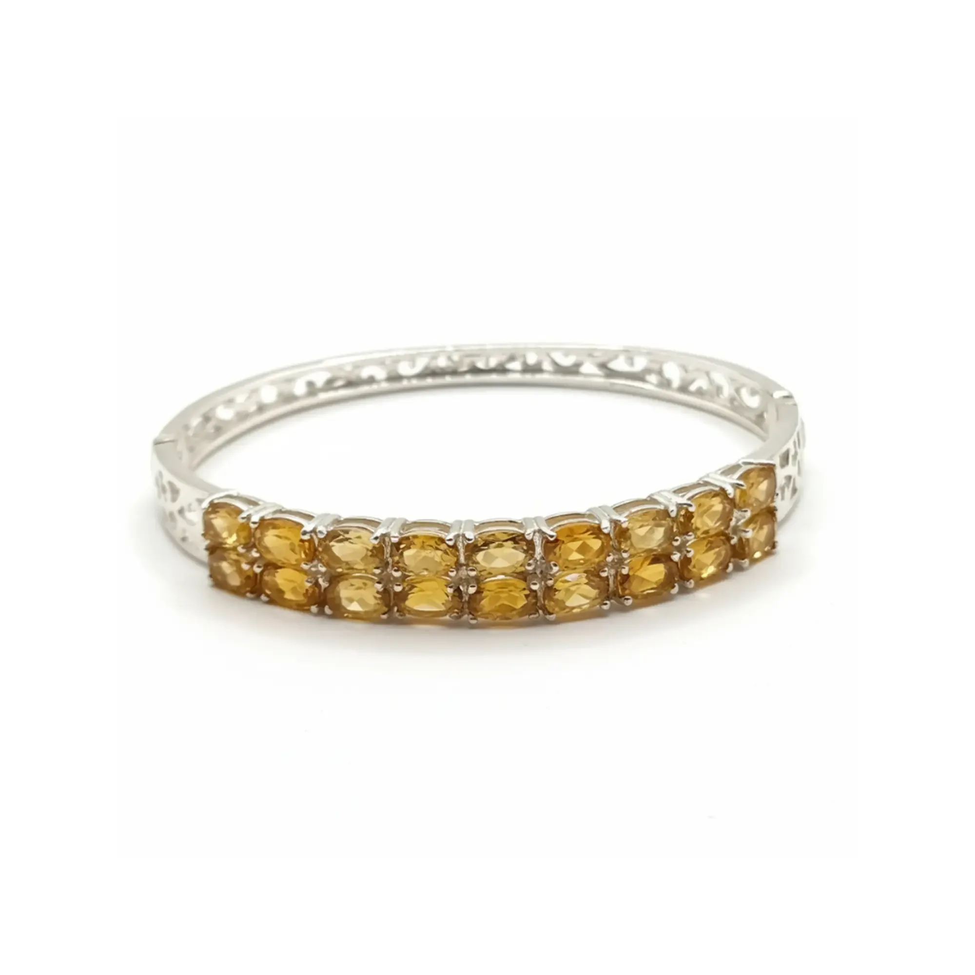 Golden Ember Hinge Bangle