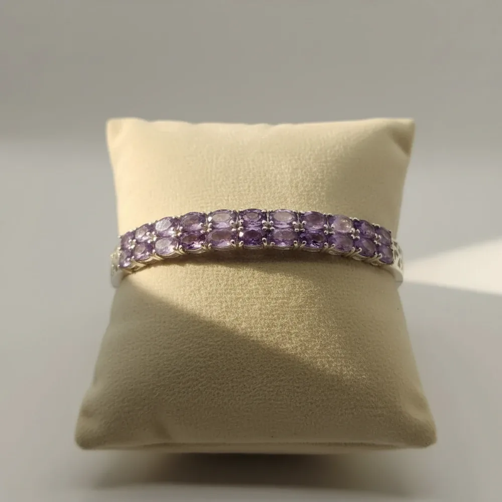 Violet Aura Hinge Bangle