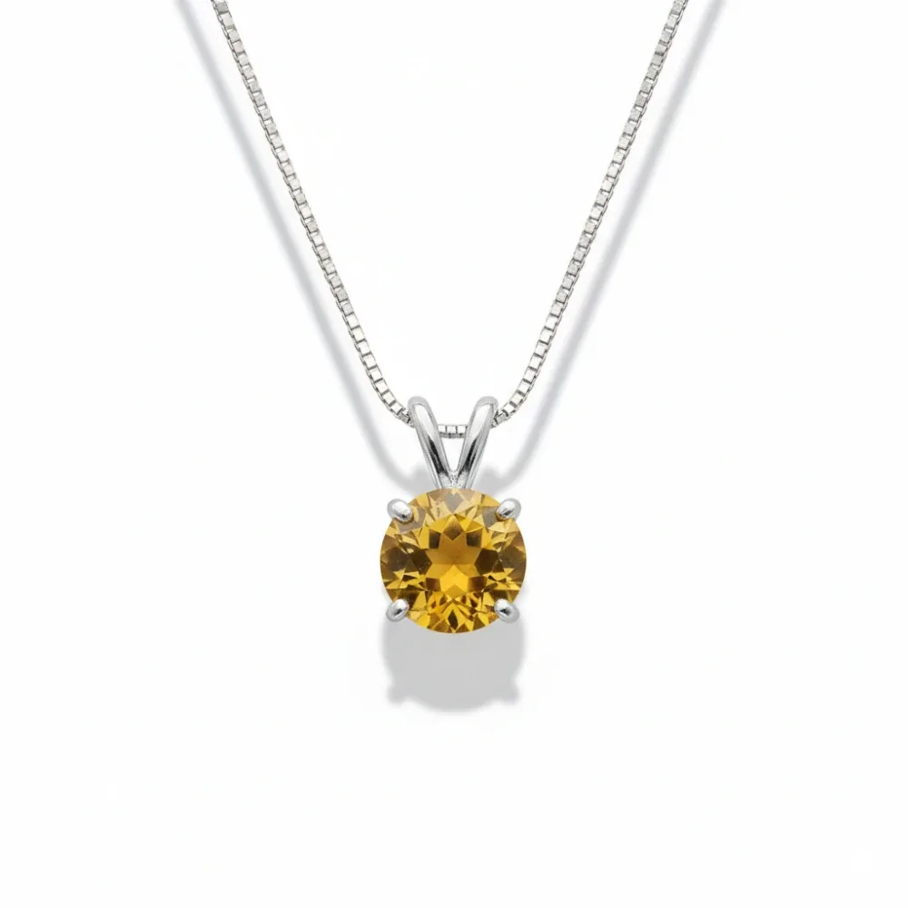 Citrine Sunbeam Pendant