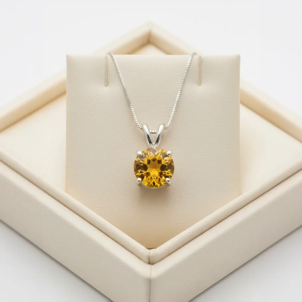Citrine Sunbeam Pendant