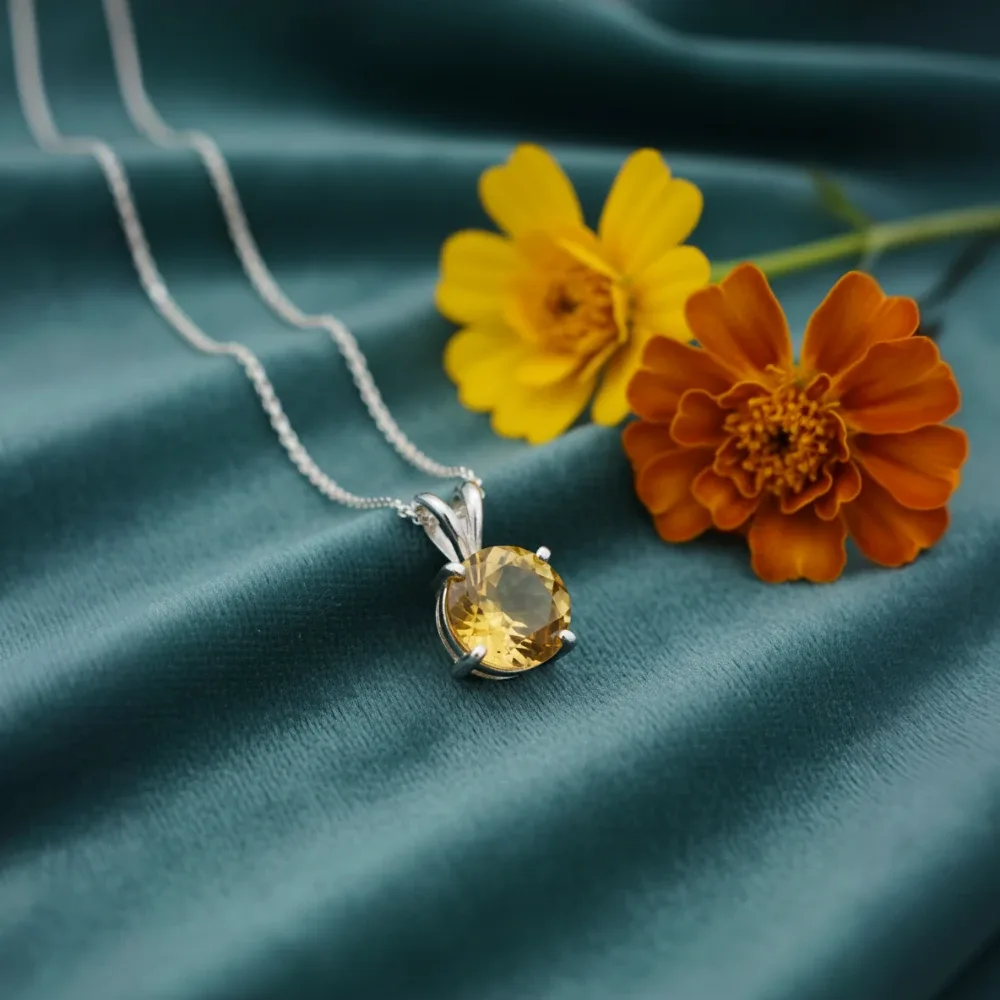 Citrine Sunbeam Pendant