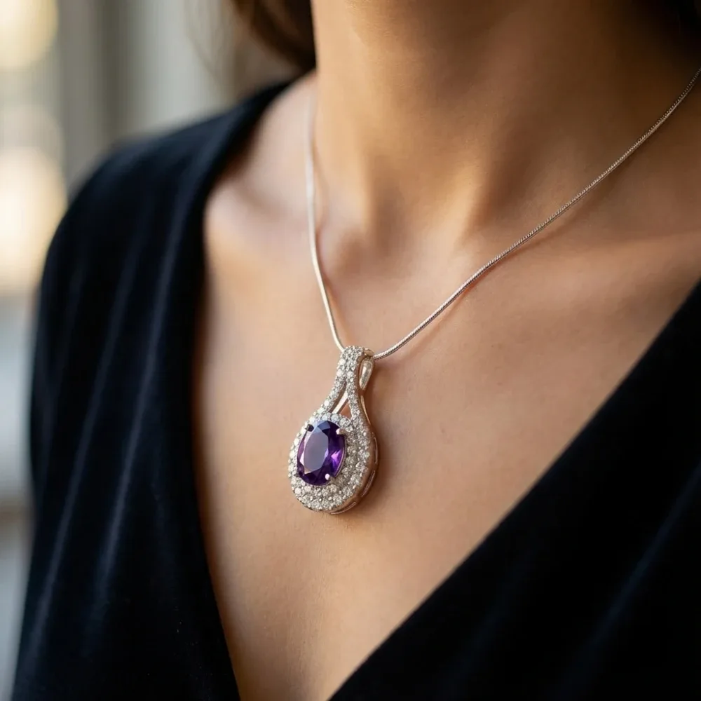 Violet Aura Pendant