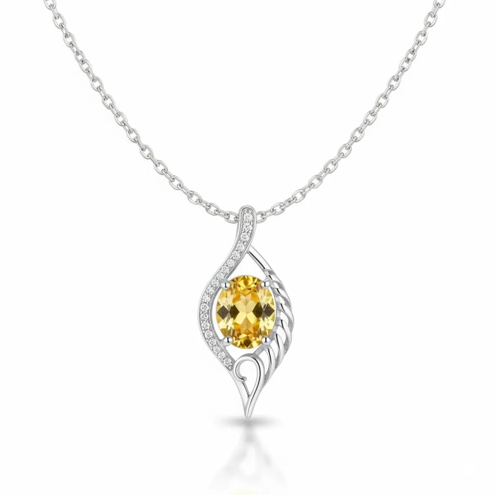 Golden Ember Wing Pendant
