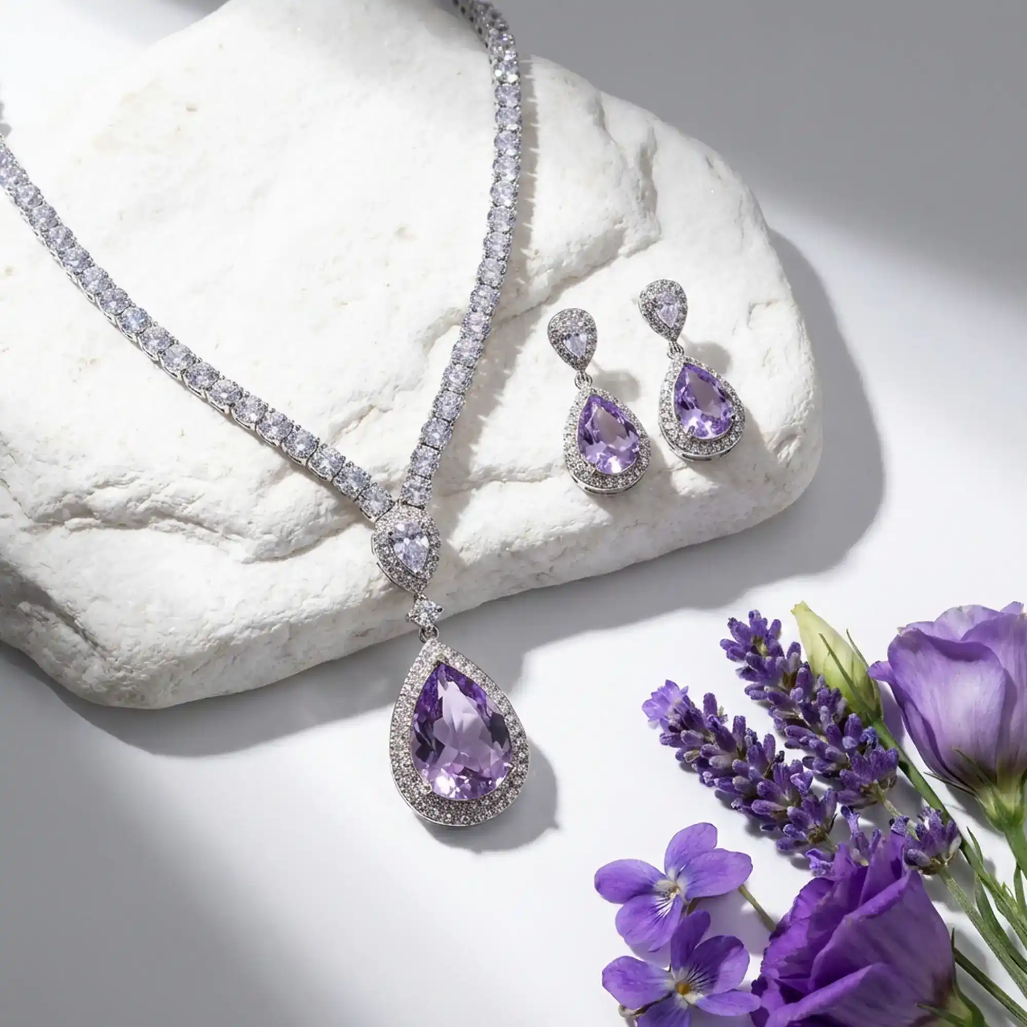 Royal Grace Set – Violet Amethyst