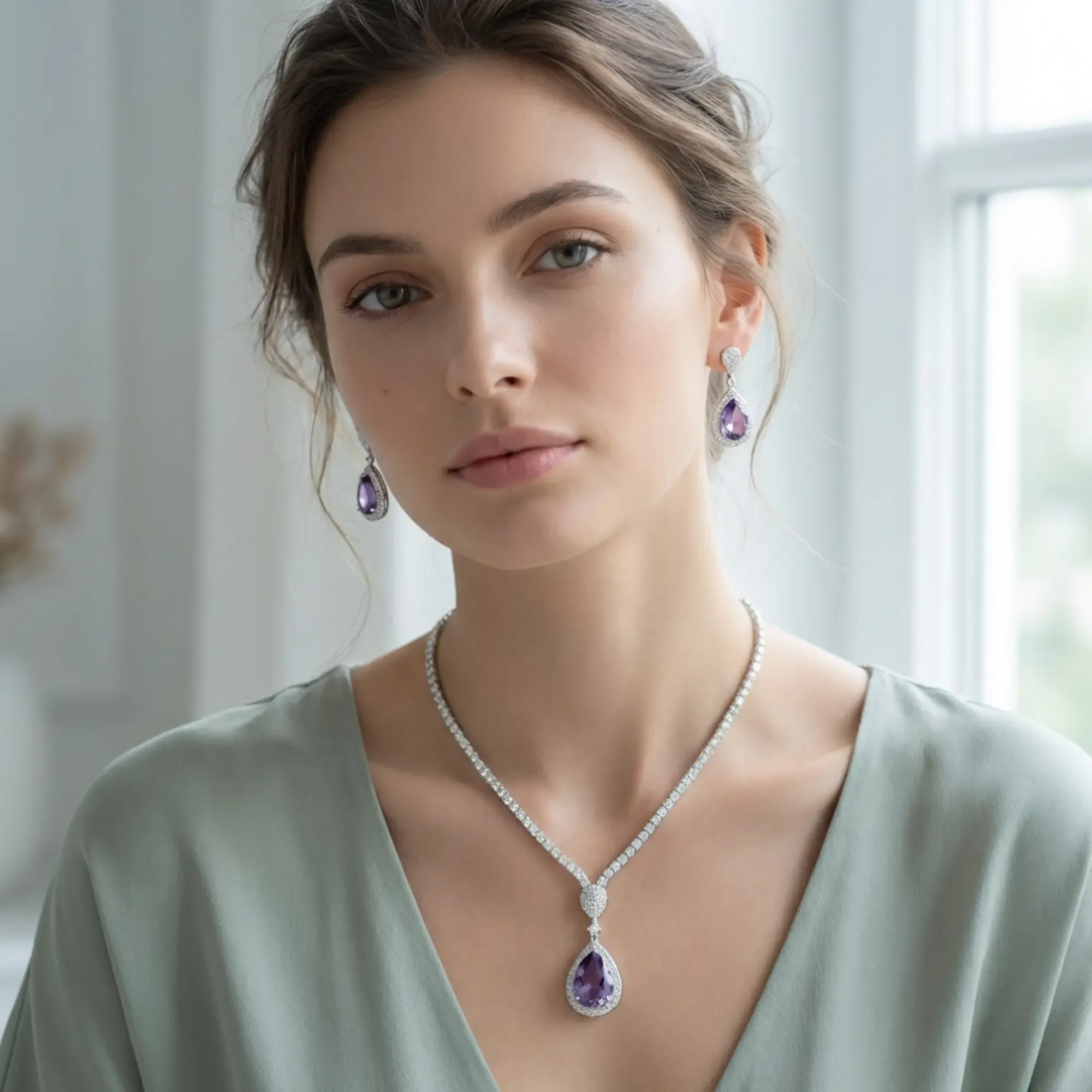Royal Grace Set – Violet Amethyst