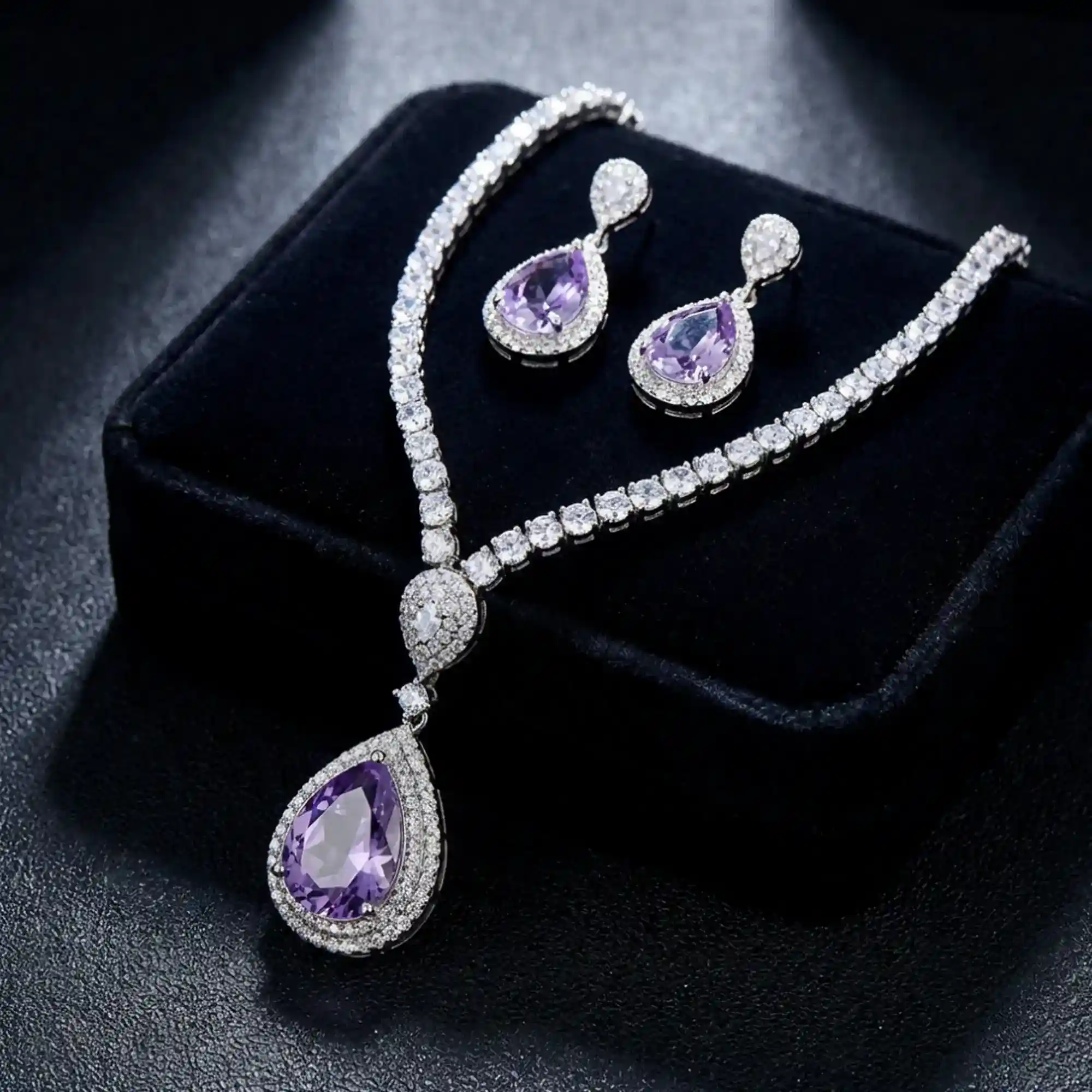 Royal Grace Set – Violet Amethyst