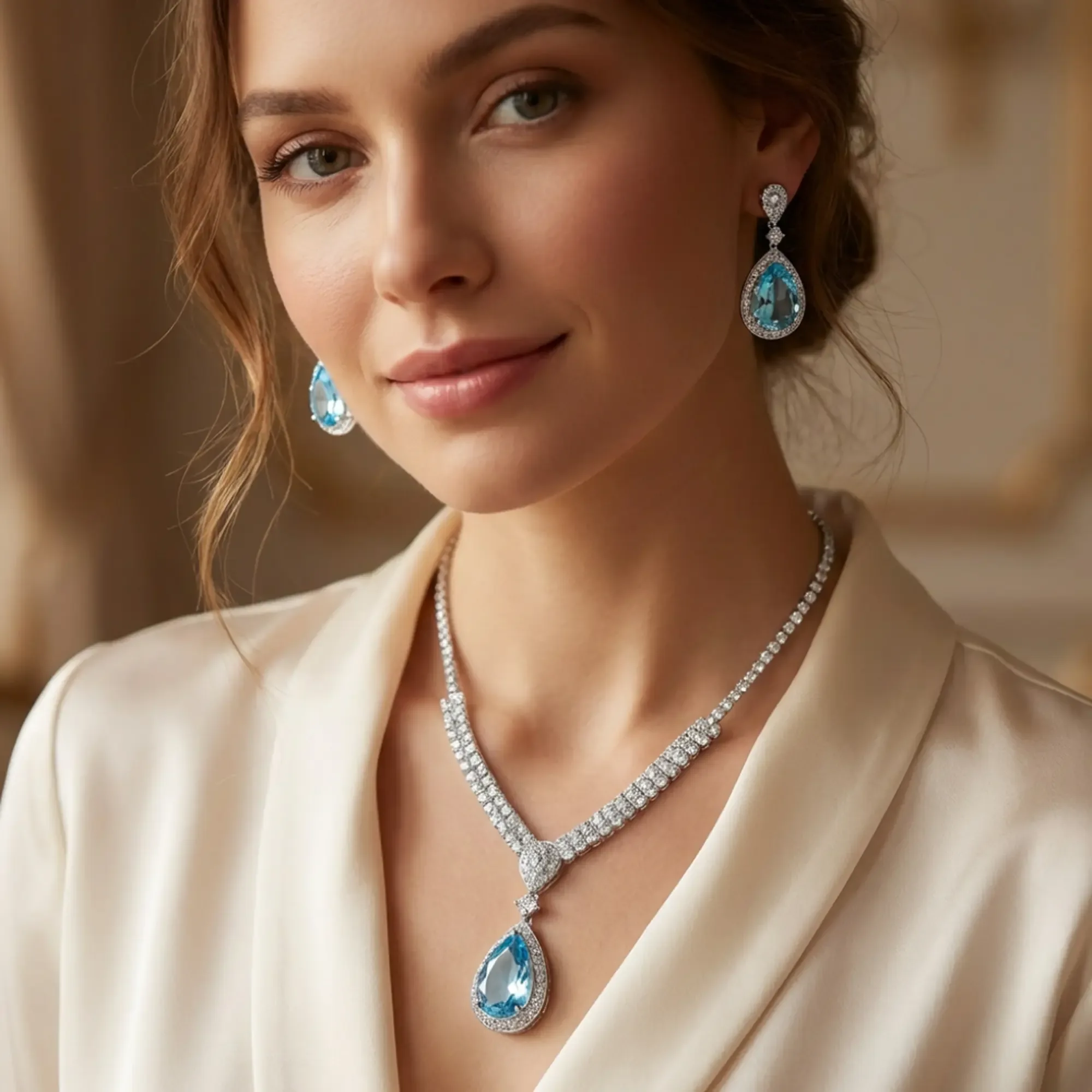 Royal Grace Set – Azure Topaz