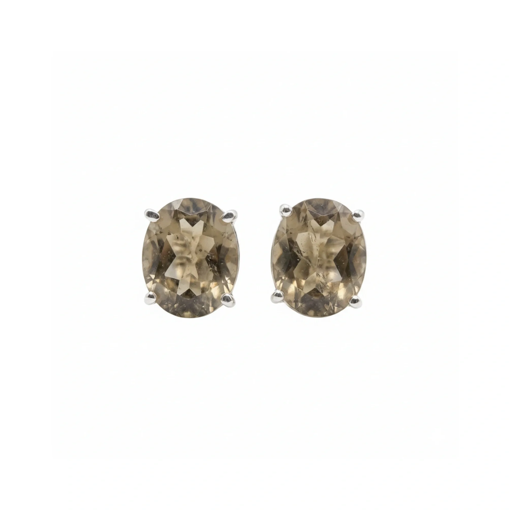 Champagne Glow Topaz Oval Studs