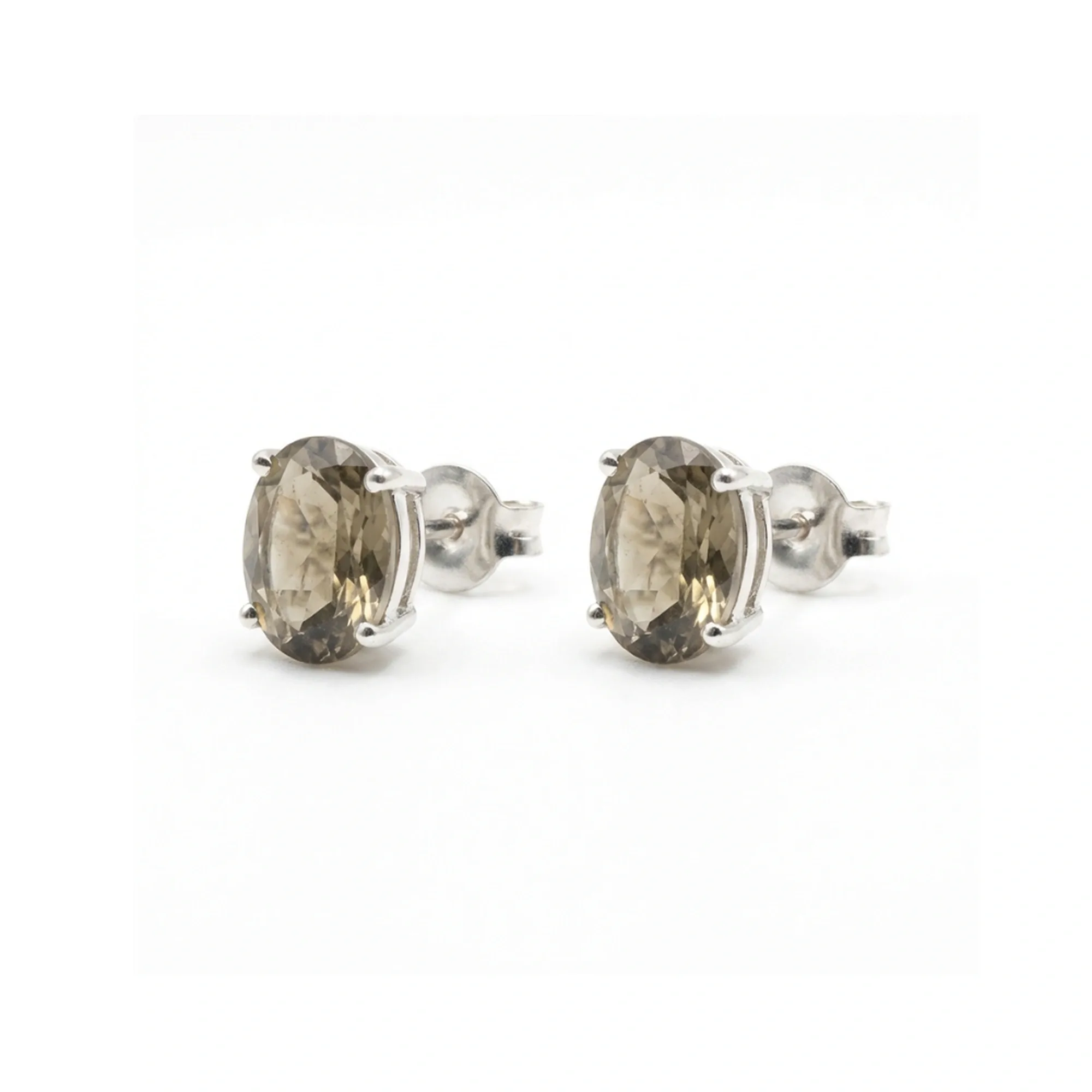 Champagne Glow Topaz Oval Studs