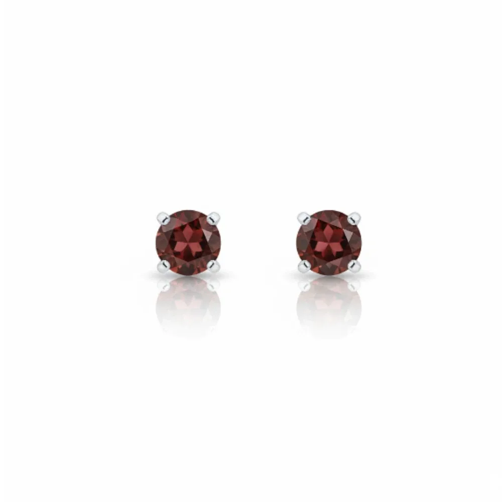 Ember Glow Hessonite Studs